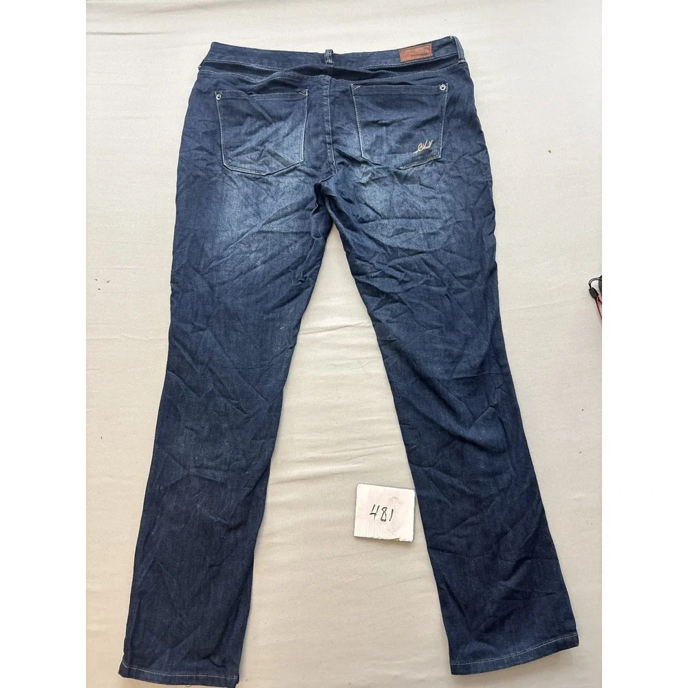 EXPRESS JEANS Women's Size 12 Dark Wash Straight Leg Denim Mid Rise Inseam 29